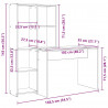 Biurko Biały 138,5 x 55 x 143 cm Materiał drewnopochodny