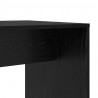 Biurko Czarny Dąb 138,5 x 55 x 143 cm Materiał drewnopochodny