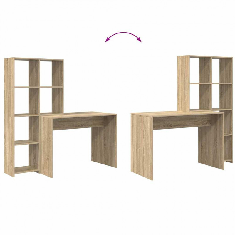 Biurko Dąb Sonoma 138,5 x 55 x 143 cm Materiał drewnopochodny