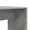 Biurko z półką Betonowy szary 138,5 x 55 x 143 cm