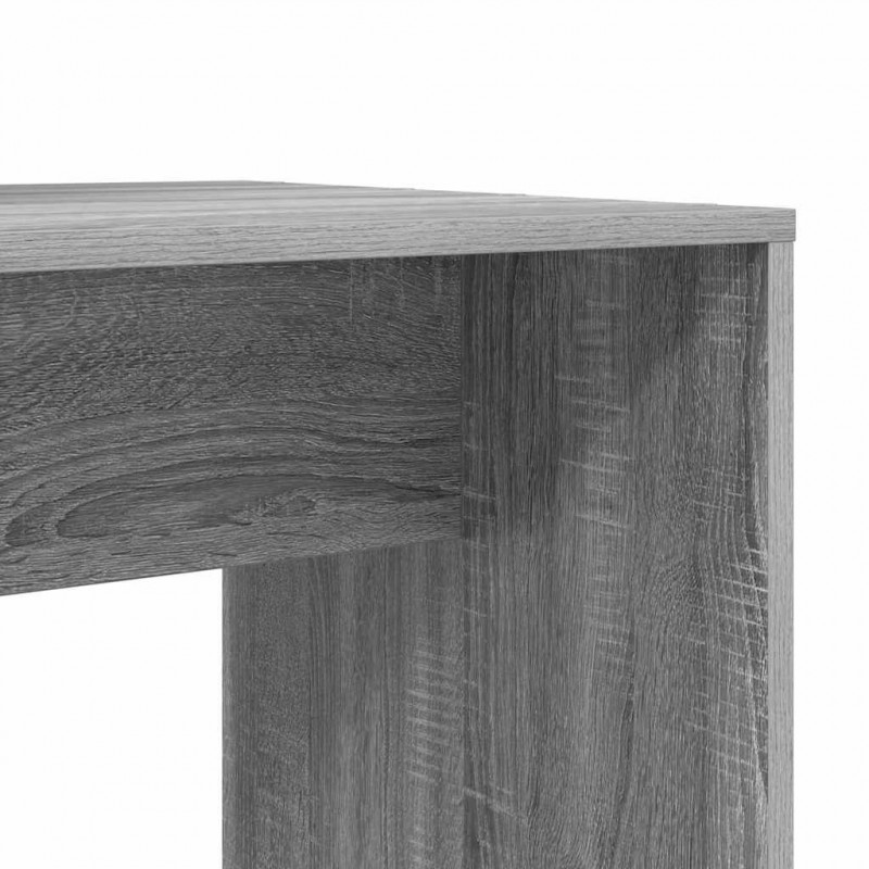 Biurko Szary Sonoma 138,5 x 55 x 143 cm Materiał drewnopochodny