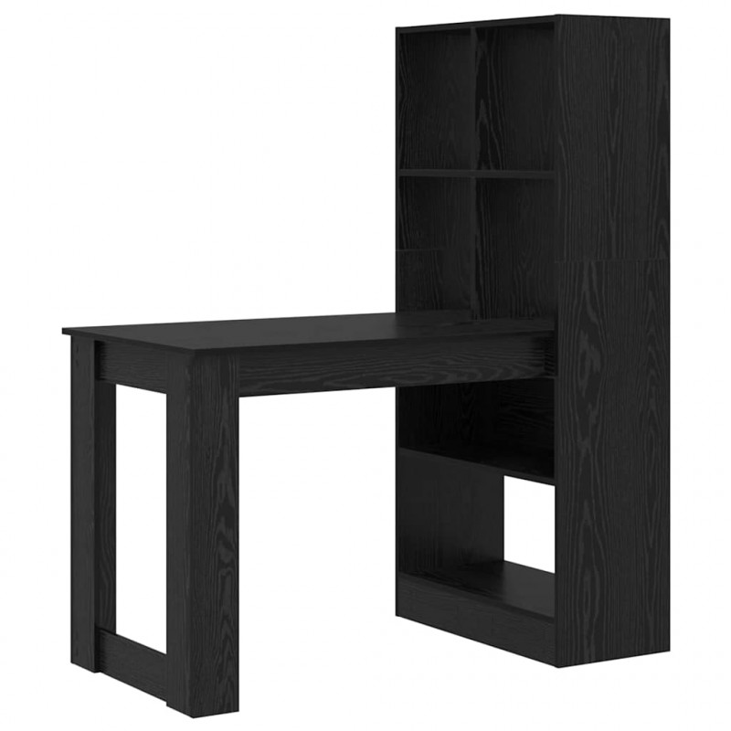 Biurko Czarny Dąb 122 x 67 x 145 cm Materiał drewnopochodny