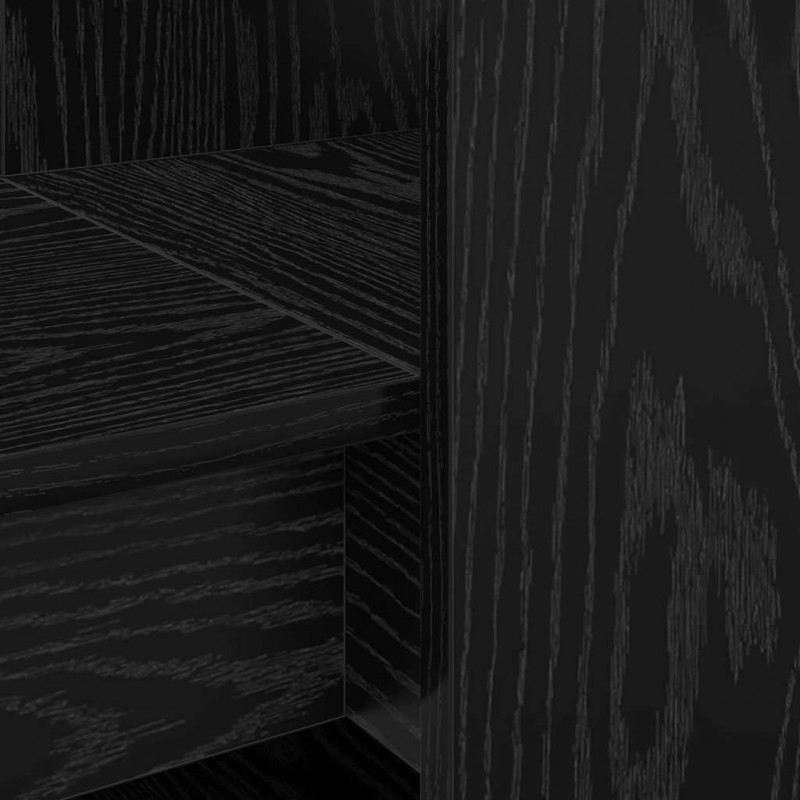 Biurko Czarny Dąb 122 x 67 x 145 cm Materiał drewnopochodny