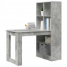 Biurko Betonowy szary 122 x 67 x 145 cm Materiał drewnopochodny