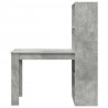 Biurko Betonowy szary 122 x 67 x 145 cm Materiał drewnopochodny