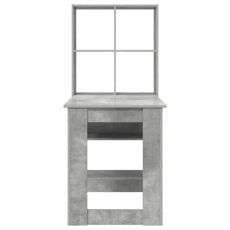 Biurko Betonowy szary 122 x 67 x 145 cm Materiał drewnopochodny