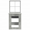 Biurko Betonowy szary 122 x 67 x 145 cm Materiał drewnopochodny