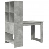 Biurko Betonowy szary 122 x 67 x 145 cm Materiał drewnopochodny
