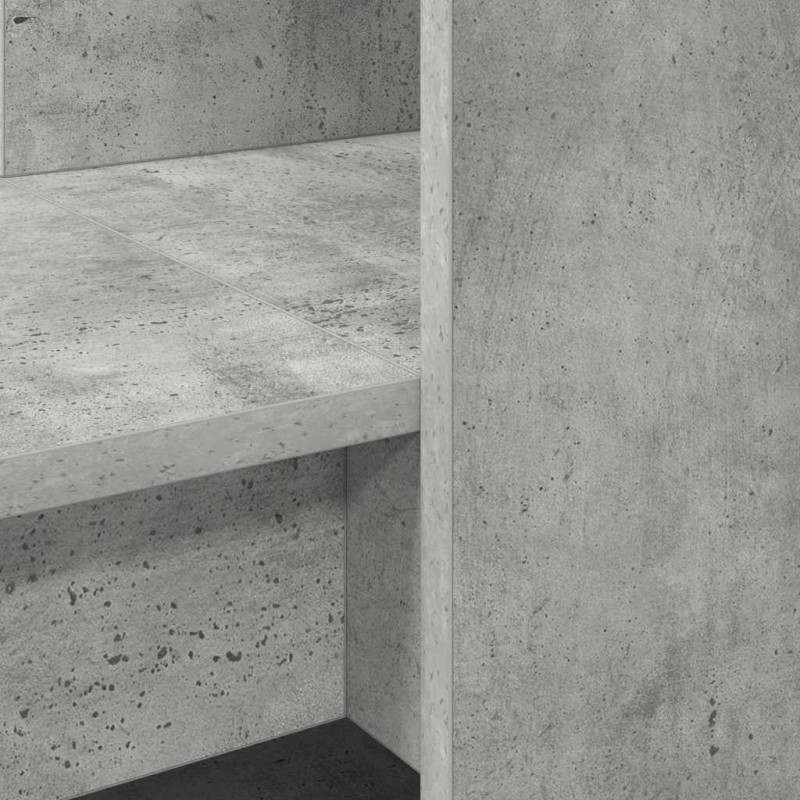 Biurko Betonowy szary 122 x 67 x 145 cm Materiał drewnopochodny