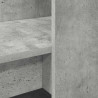 Biurko Betonowy szary 122 x 67 x 145 cm Materiał drewnopochodny