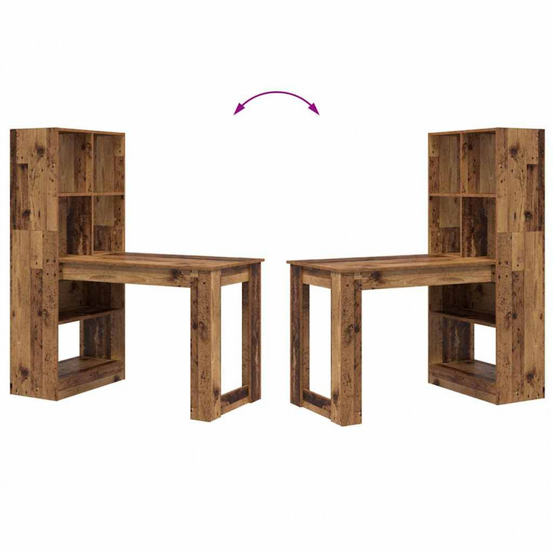 Biurko Stare drewno 122 x 67 x 145 cm Materiał drewnopochodny