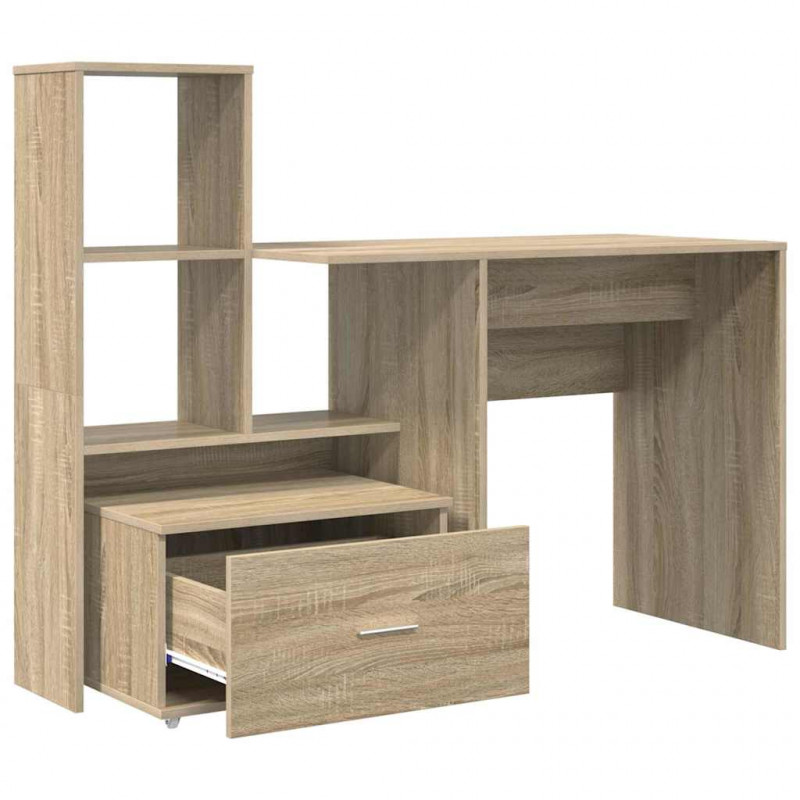 Biurko Dąb Sonoma 131,5 x 50 x 106,5 cm Materiał drewnopochodny