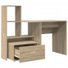 Biurko Dąb Sonoma 131,5 x 50 x 106,5 cm Materiał drewnopochodny