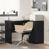 Biurko narożne z szufladą Czarny Dąb 102 x 88 x 75 cm