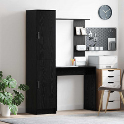 Biurko 2 pcs Czarny Dąb