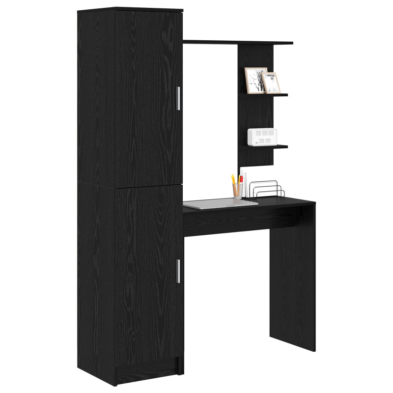 Biurko 2 pcs Czarny Dąb