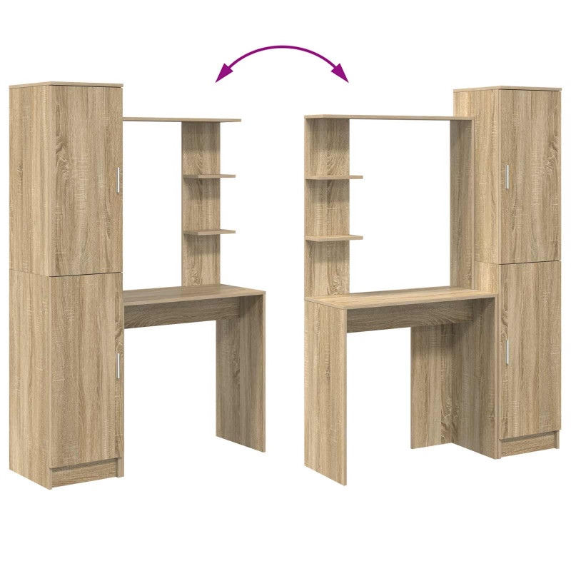 Biurko 2 pcs Dąb Sonoma