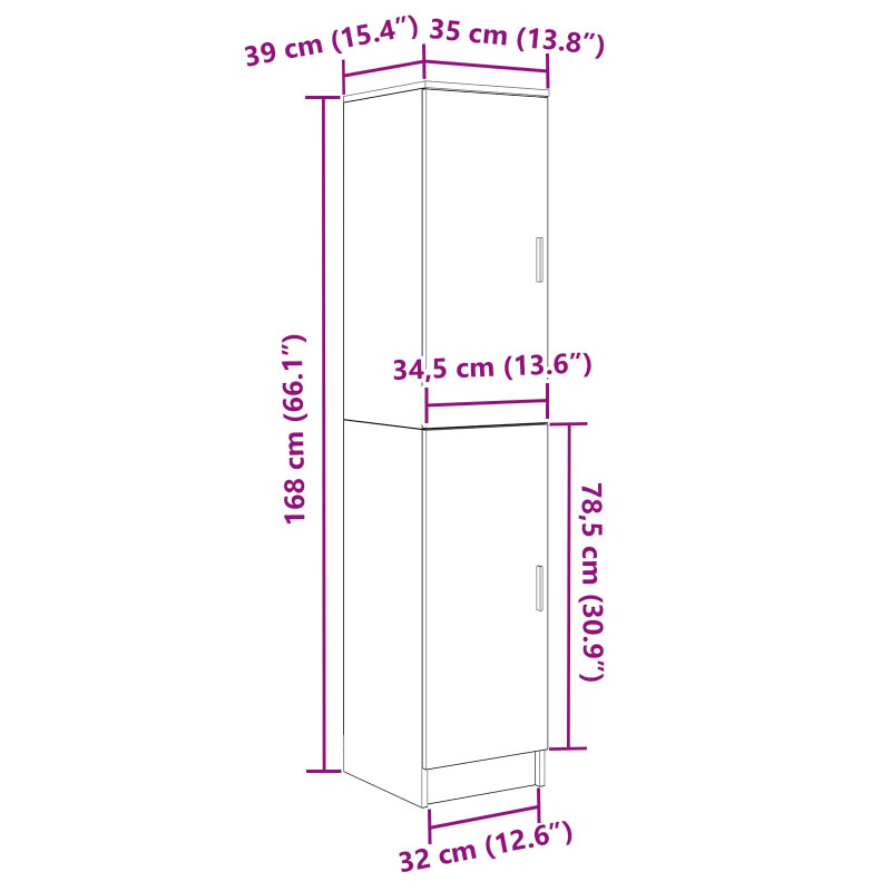 Biurko 2 pcs Dąb Sonoma