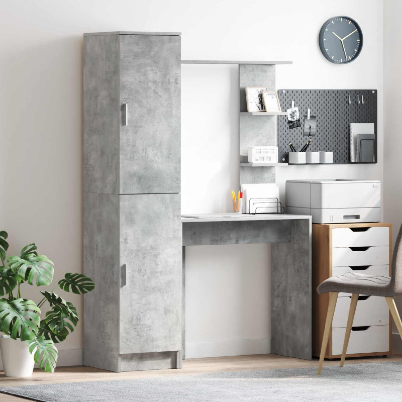 Biurko 2 pcs Betonowy szary