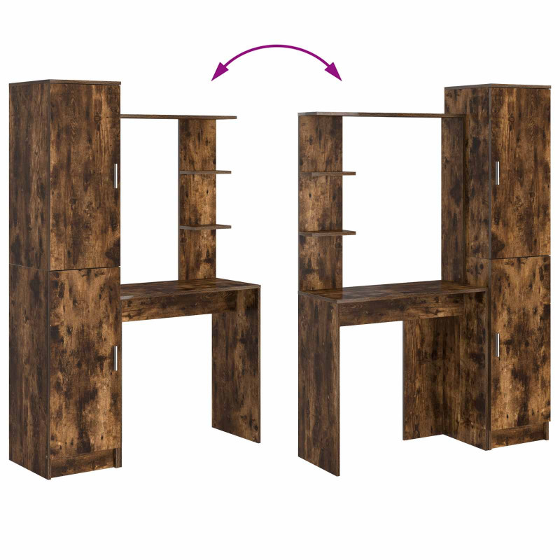 Biurko 2 pcs Dąb wędzony
