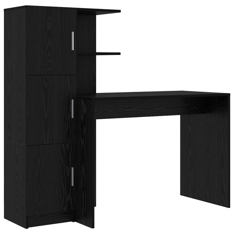 Biurko 2 pcs Czarny Dąb