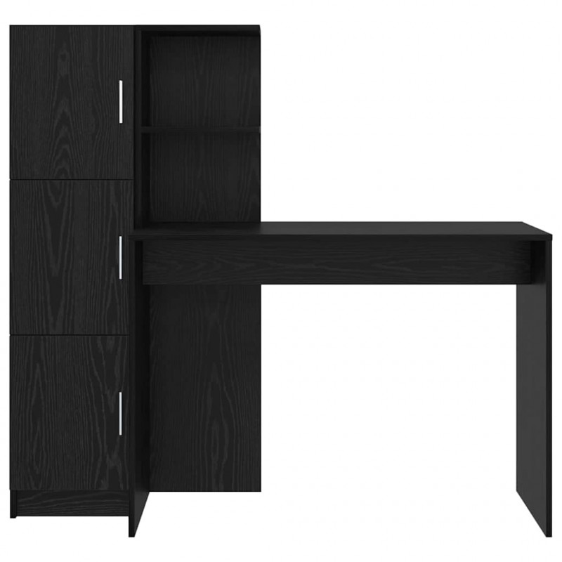 Biurko 2 pcs Czarny Dąb