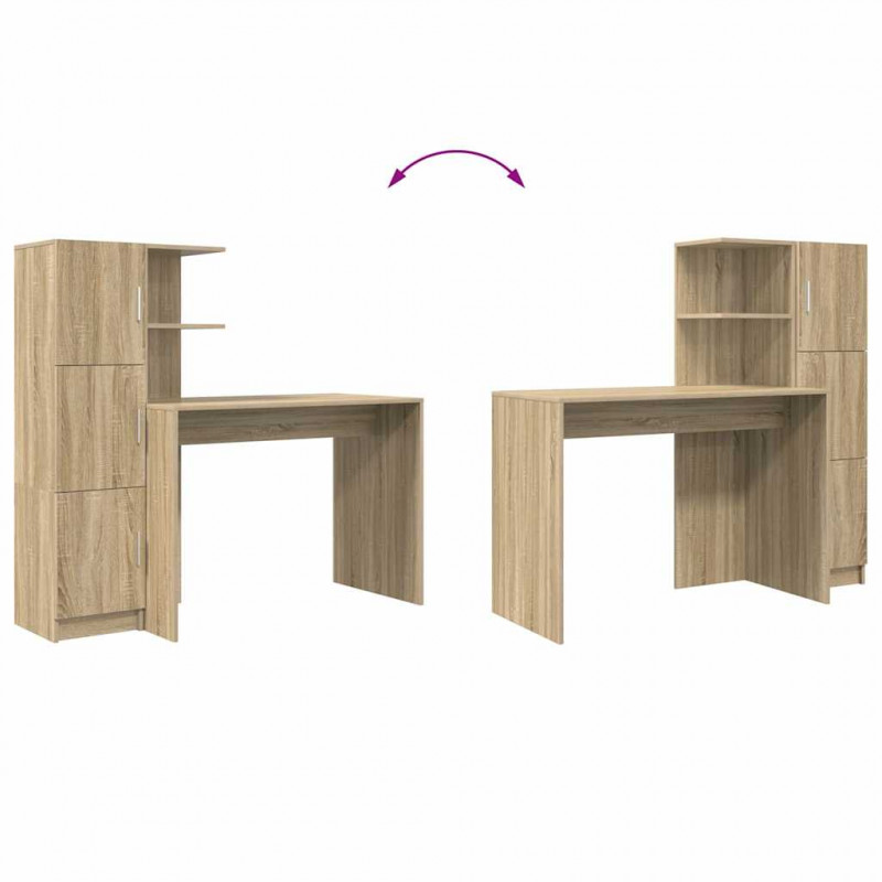 Biurko 2 pcs Dąb Sonoma