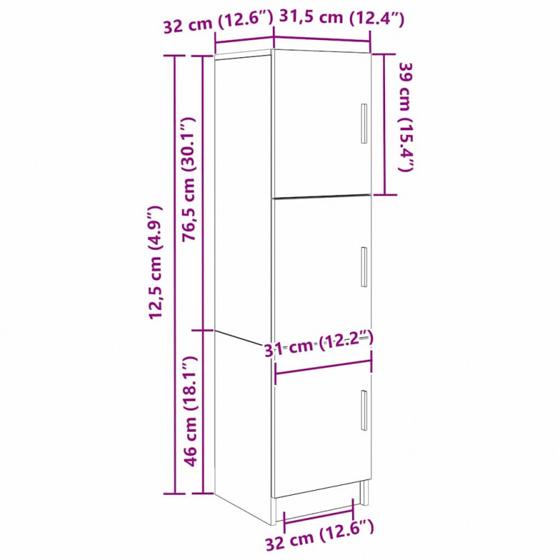 Biurko 2 pcs Dąb Sonoma