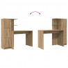 Biurko 2 pcs Dąb rzemieślniczy