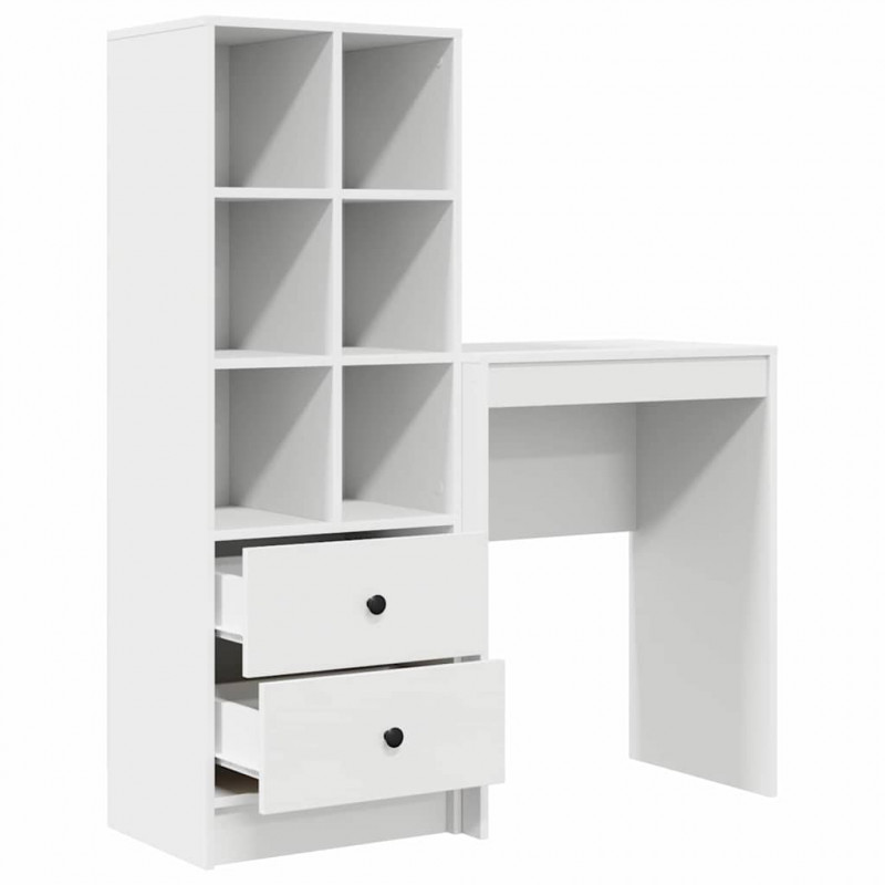 Biurko z szufladą 2 pcs Biały