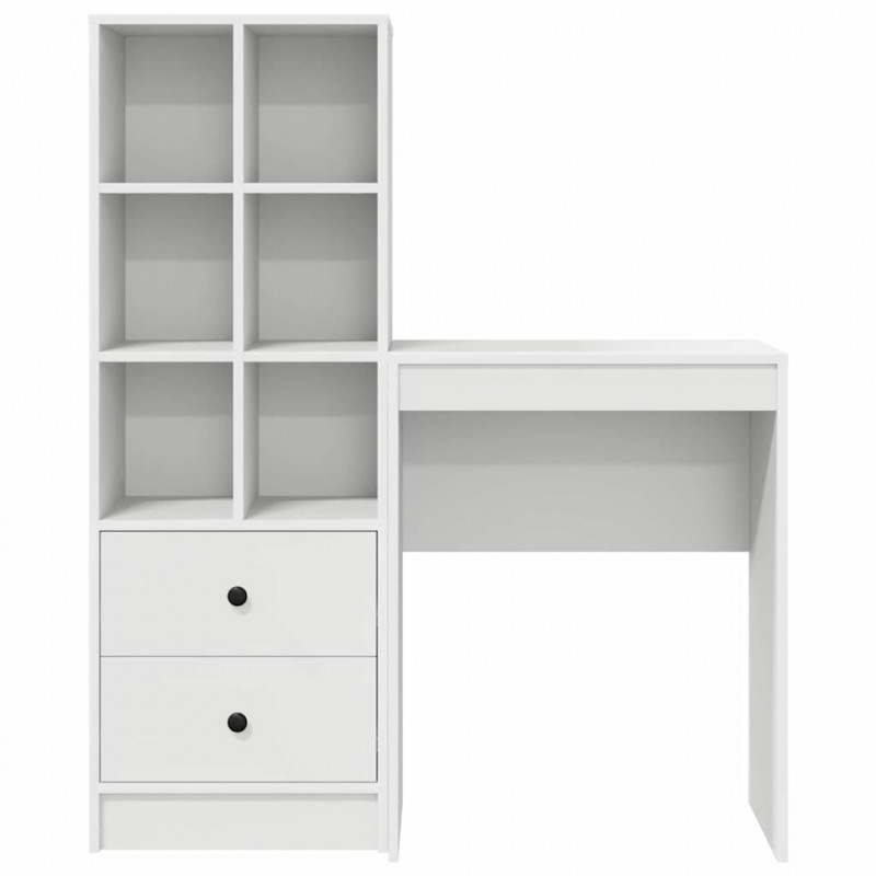 Biurko z szufladą 2 pcs Biały