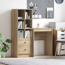 Biurko z szufladą 2 pcs Dąb Sonoma