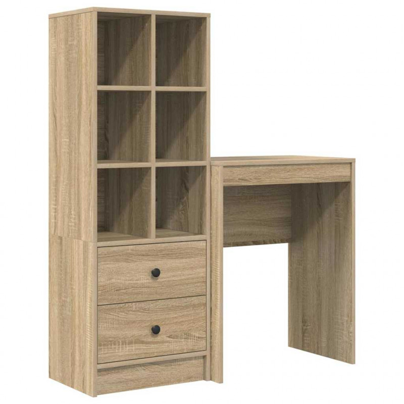 Biurko z szufladą 2 pcs Dąb Sonoma