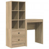 Biurko z szufladą 2 pcs Dąb Sonoma