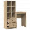 Biurko z szufladą 2 pcs Dąb Sonoma