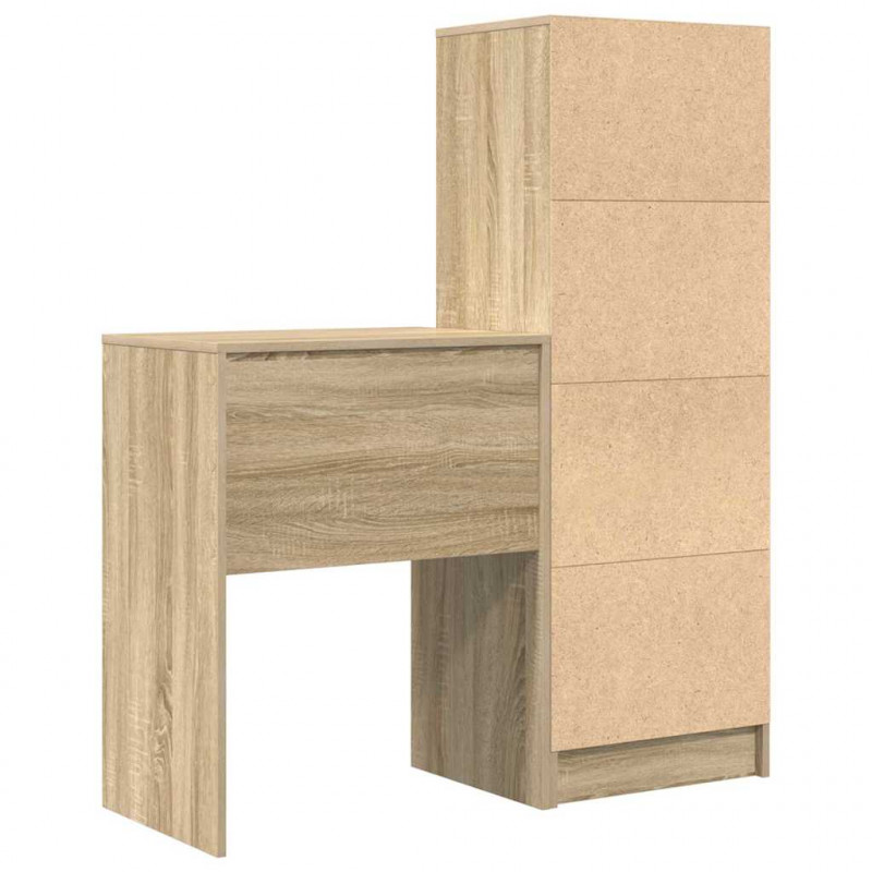 Biurko z szufladą 2 pcs Dąb Sonoma