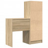 Biurko z szufladą 2 pcs Dąb Sonoma