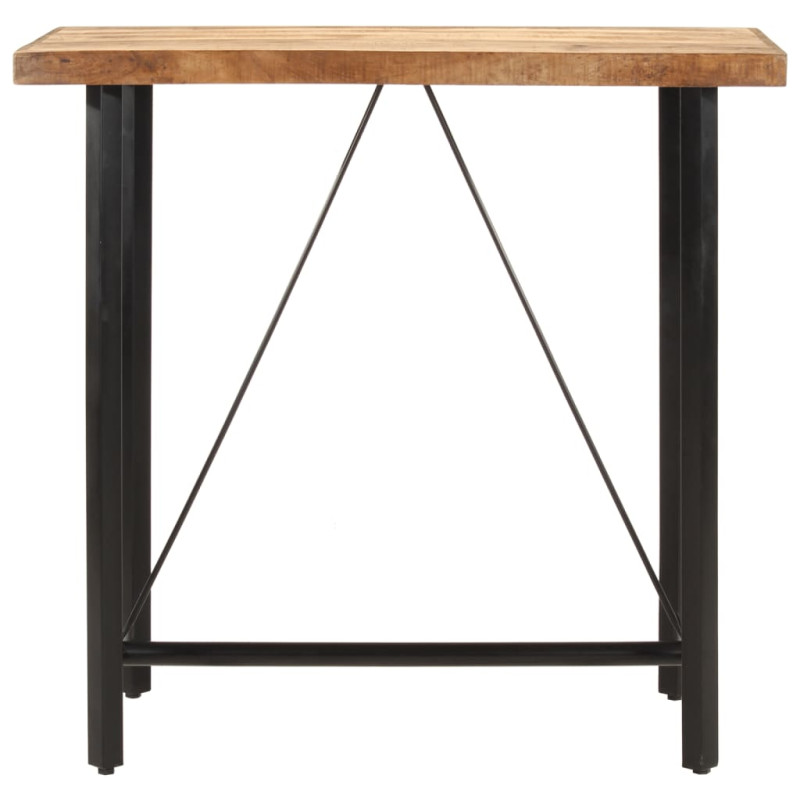 Stolik barowy, 110x55x107 cm, lite drewno mango i żelazo