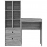 Biurko z szufladą 2 pcs Szary Sonoma