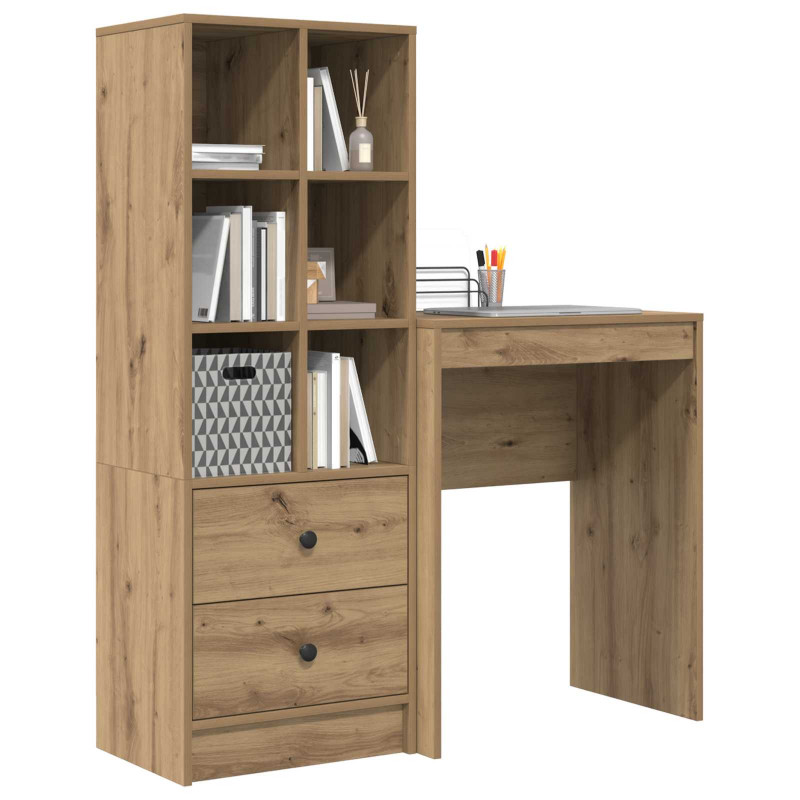Biurko z szufladą 2 pcs Dąb rzemieślniczy