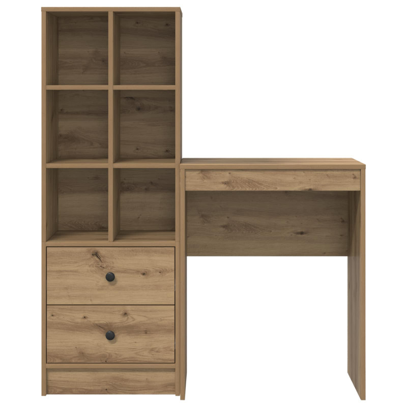 Biurko z szufladą 2 pcs Dąb rzemieślniczy