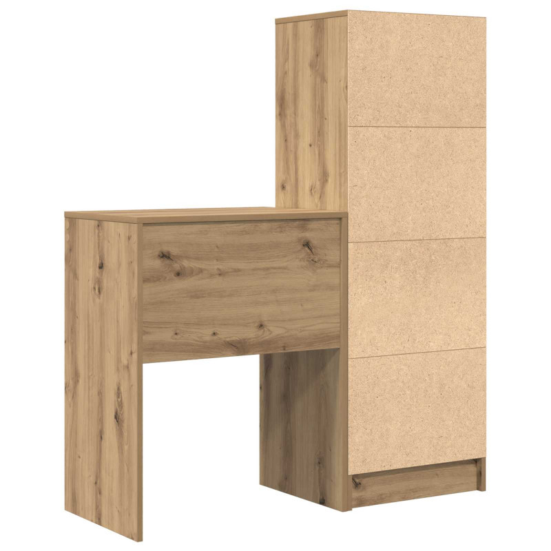 Biurko z szufladą 2 pcs Dąb rzemieślniczy