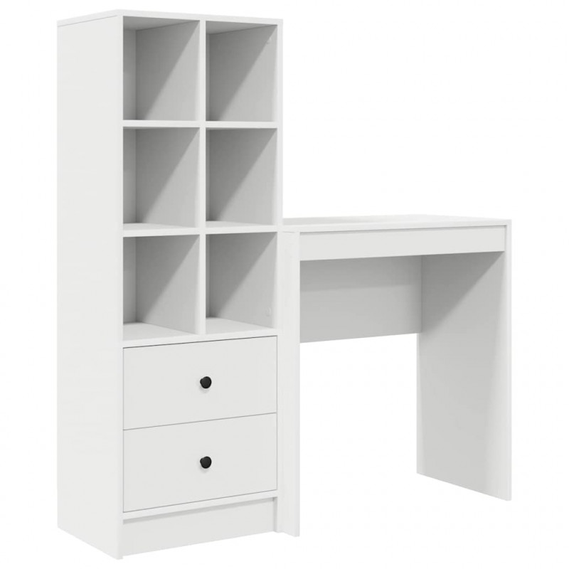 Biurko z szufladą 2 pcs Biały