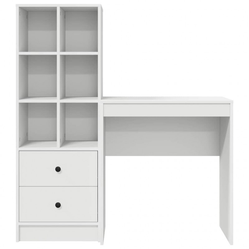 Biurko z szufladą 2 pcs Biały