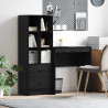 Biurko z szufladą 2 pcs Czarny Dąb