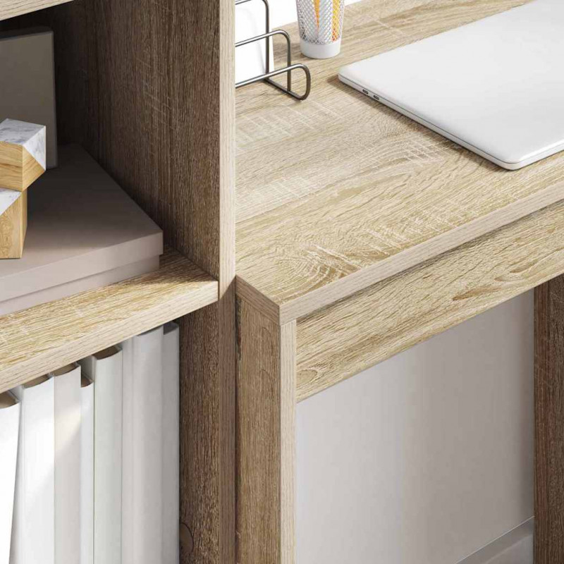 Biurko z szufladą 2 pcs Dąb Sonoma