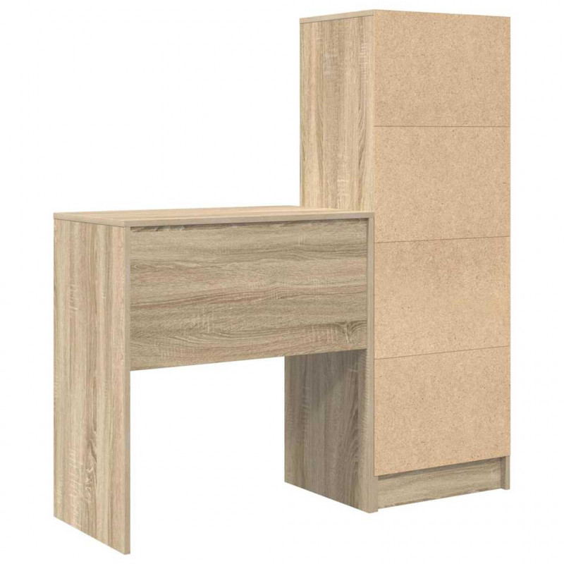 Biurko z szufladą 2 pcs Dąb Sonoma