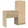 Biurko z szufladą 2 pcs Dąb Sonoma