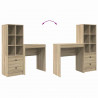 Biurko z szufladą 2 pcs Dąb Sonoma