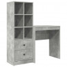 Biurko z szufladą 2 pcs Betonowy szary